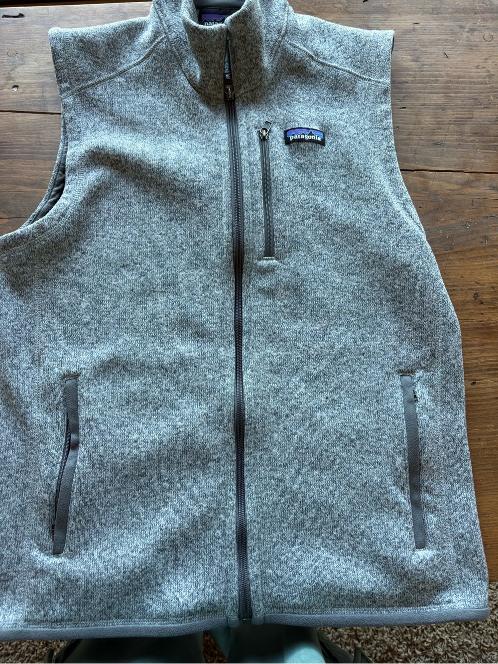 Patagonia Men’s Gray Full-Zip Fleece Vest